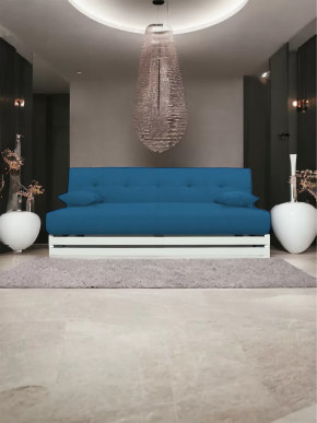 Прямой диван манго 1 Савана Деним/Планки белые в Кургане - kurgan.mebel-tymen.ru | фото