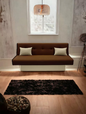 Прямой диван манго 4 Нео Шоколад/Подушки Нео Латте в Кургане - kurgan.mebel-tymen.ru | фото