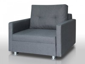 Кресло-кровать Реал 80 с подлокотниками графит в Кургане - kurgan.mebel-tymen.ru | фото