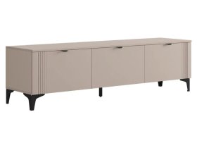 Тумба 2 Рич кашемир/фрапучино матовый/черный в Кургане - kurgan.mebel-tymen.ru | фото