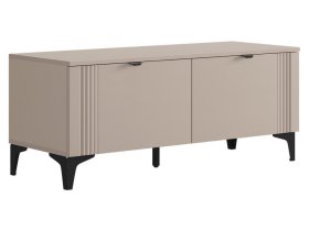 Тумба Рич кашемир/фрапучино матовый/черный в Кургане - kurgan.mebel-tymen.ru | фото