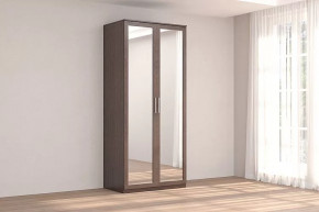 Шкаф 2-х дверный с зеркалом Кэт-4 Венге Диал в Кургане - kurgan.mebel-tymen.ru | фото