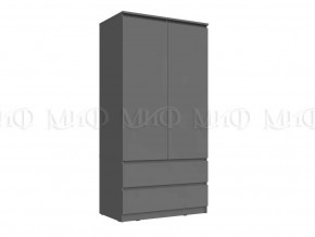 Шкаф 2-х створчатый Челси Графит в Кургане - kurgan.mebel-tymen.ru | фото