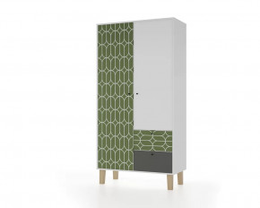 Шкаф 2-х створчатый "Story" (Овалы) в Кургане - kurgan.mebel-tymen.ru | фото