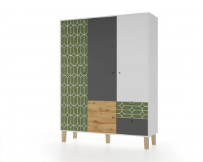 Шкаф 3-х створчатый "Story" (Овалы) в Кургане - kurgan.mebel-tymen.ru | фото