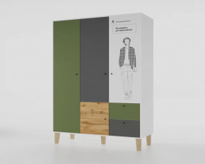 Шкаф 3-х створчатый "Story" (Пушкин) в Кургане - kurgan.mebel-tymen.ru | фото