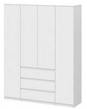 Шкаф четырехстворчатый  Денвер SAFE Белый в Кургане - kurgan.mebel-tymen.ru | фото
