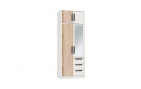 Шкаф для одежды 83.09 Вегас (2-х дв.) с зеркалом (ЛДСП Белый) в Кургане - kurgan.mebel-tymen.ru | фото
