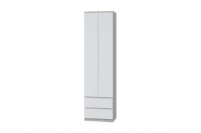 Шкаф для одежды Лори, дуб серый/белый в Кургане - kurgan.mebel-tymen.ru | фото