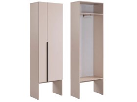 Шкаф двухдверный L600 Баско кашемир в Кургане - kurgan.mebel-tymen.ru | фото