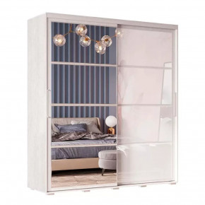 Шкаф-купе Крафт-6 Ясень белый в Кургане - kurgan.mebel-tymen.ru | фото