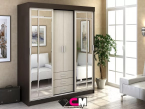 Шкаф-купе Лидер 1К Венге/Дуб белфорт в Кургане - kurgan.mebel-tymen.ru | фото