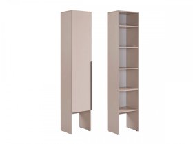 Шкаф однодверный L400 Баско кашемир в Кургане - kurgan.mebel-tymen.ru | фото