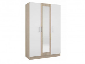 Шкаф трехстворчатый Леси Сонома-Белый в Кургане - kurgan.mebel-tymen.ru | фото