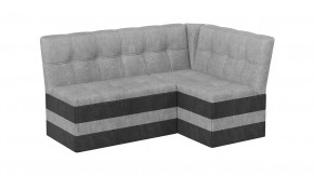 Скамья угловая «Оскар» исп. 2 Микровелюр Wellmart Silver, Graphite в Кургане - kurgan.mebel-tymen.ru | фото