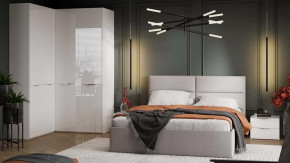 Спальный гарнитур «Глосс» №9 Белый Жемчуг, Белый глянец в Кургане - kurgan.mebel-tymen.ru | фото