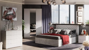 Спальный гарнитур «Хилтон» №1 Ателье светлый в Кургане - kurgan.mebel-tymen.ru | фото