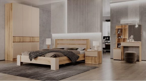 Спальный гарнитур Ленора Дуб вотан/Кашемир в Кургане - kurgan.mebel-tymen.ru | фото