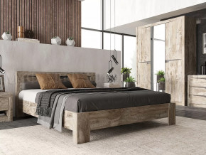 Спальный гарнитур Ривьера Дуб Юкон, Бетон темный в Кургане - kurgan.mebel-tymen.ru | фото