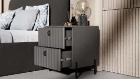 Спальный гарнитур «Тиффани» №2 Серый графит, Графит матовый в Кургане - kurgan.mebel-tymen.ru | фото