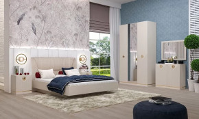 Спальня №1 "Капри" Сатин в Кургане - kurgan.mebel-tymen.ru | фото