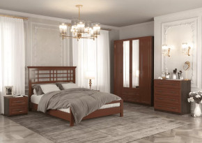 Спальня модульная Кантри Орех в Кургане - kurgan.mebel-tymen.ru | фото