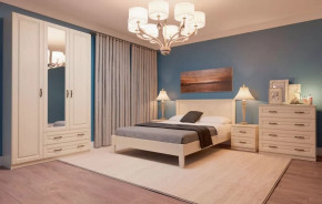 Спальня модульная Кантри Слоновая кость в Кургане - kurgan.mebel-tymen.ru | фото