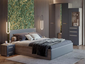 Спальня Наоми графит нубук в Кургане - kurgan.mebel-tymen.ru | фото