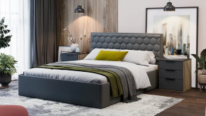 Спальня «Порто» Яблоня Беллуно, Графит софт в Кургане - kurgan.mebel-tymen.ru | фото