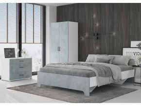 Спальня Victor Белый-бетон в Кургане - kurgan.mebel-tymen.ru | фото