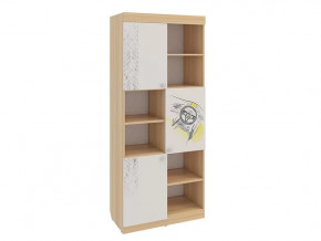 Стеллаж Форсаж дуб сонома/белый в Кургане - kurgan.mebel-tymen.ru | фото