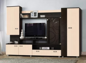 Стенка "Аллегро" вариант 3 венге Linum/дуб белфорт в Кургане - kurgan.mebel-tymen.ru | фото