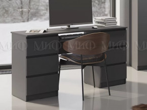 Стол 6 ящиков Челси Графит в Кургане - kurgan.mebel-tymen.ru | фото