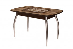 Стол Бостон, капучино/венге/хром триумф в Кургане - kurgan.mebel-tymen.ru | фото