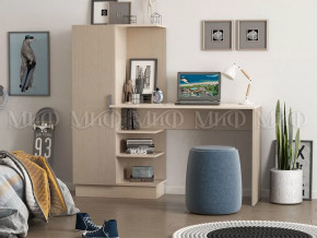 Стол компьютерный №1 Дуб беленый в Кургане - kurgan.mebel-tymen.ru | фото