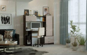 Стол компьютерный "ПКС-7" венге/дуб белфорт в Кургане - kurgan.mebel-tymen.ru | фото