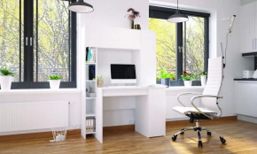 Стол компьютерный Тайм Белый в Кургане - kurgan.mebel-tymen.ru | фото