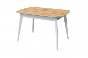 Стол обеденный Прайм, дуб вотан/белый в Кургане - kurgan.mebel-tymen.ru | фото