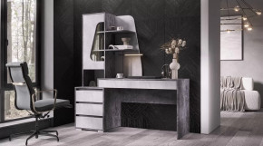 Стол Пифагор Цемент светлый / темный в Кургане - kurgan.mebel-tymen.ru | фото