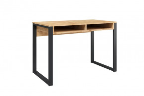 Стол письменный Лунар, дуб бунратти/черный в Кургане - kurgan.mebel-tymen.ru | фото