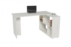 Стол письменный с тумбой СП-3 дуб грей Герда в Кургане - kurgan.mebel-tymen.ru | фото