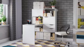 Стол письменный тип 7 Белый Ясень в Кургане - kurgan.mebel-tymen.ru | фото