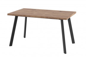 Стол раздвижной Borg-140, дуб велингтон/черный в Кургане - kurgan.mebel-tymen.ru | фото