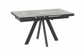 Стол раздвижной Jack-140, stone grey st cer/черный в Кургане - kurgan.mebel-tymen.ru | фото