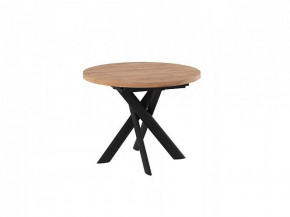 Стол раздвижной RONALDO-100, дуб велингтон/черный в Кургане - kurgan.mebel-tymen.ru | фото