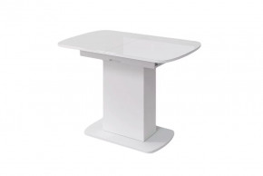 Стол Соренто-2, белый/белый глянец в Кургане - kurgan.mebel-tymen.ru | фото