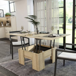 Стол Трансформер БТС сонома в Кургане - kurgan.mebel-tymen.ru | фото