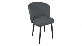 Стул «Боско»  Черный муар, Велюр DREAM Grafit (темно-серый) в Кургане - kurgan.mebel-tymen.ru | фото