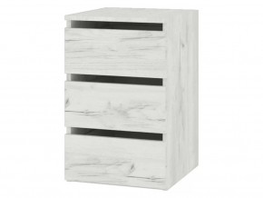 Тумба Кент-1 Секция-4 Дуб Крафт Белый в Кургане - kurgan.mebel-tymen.ru | фото