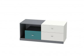 Тумба Клео Т-1, 1200 мм, графит, миндаль, океан Диал в Кургане - kurgan.mebel-tymen.ru | фото